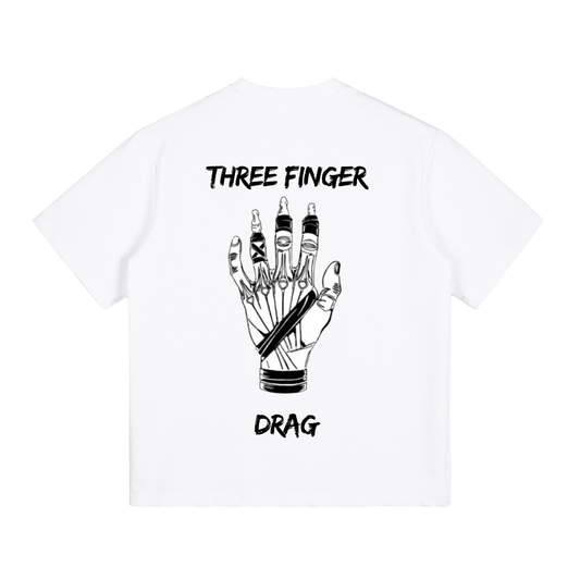 Three finger drag - White